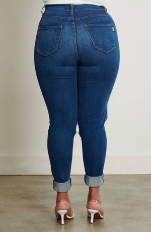 Plus Size Damage Jeans