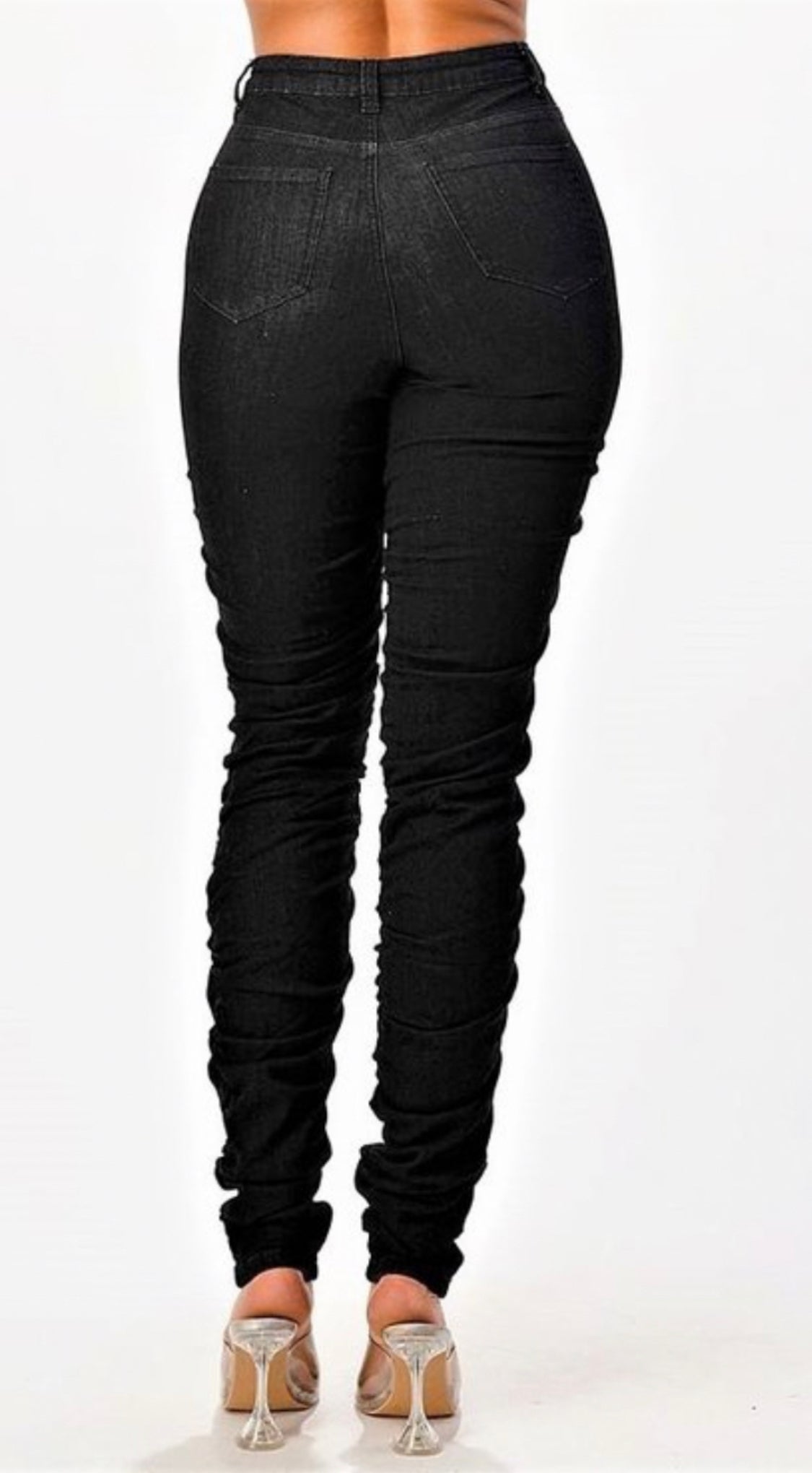 Stacked Jeans-Black